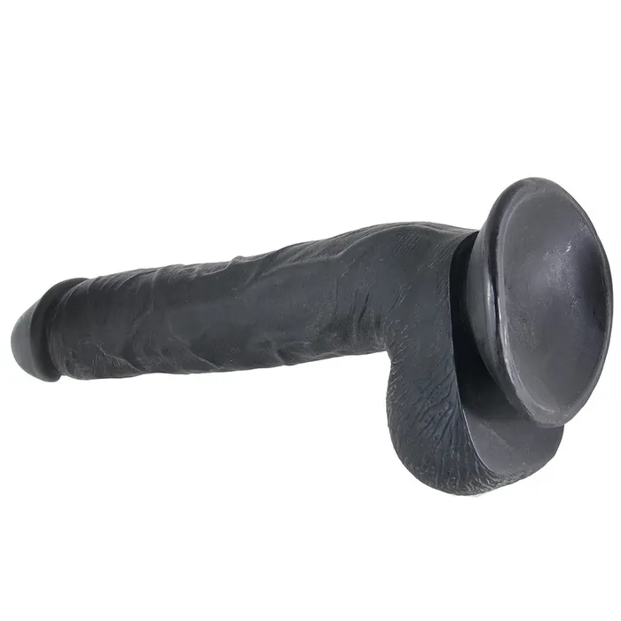 Dildos XR Brands Master Cock Long Logan 10 Inch Ballsy Dildo in Black Dildos XR Brands Master Cock Long Logan 10 Inch Ballsy Dildo in Black