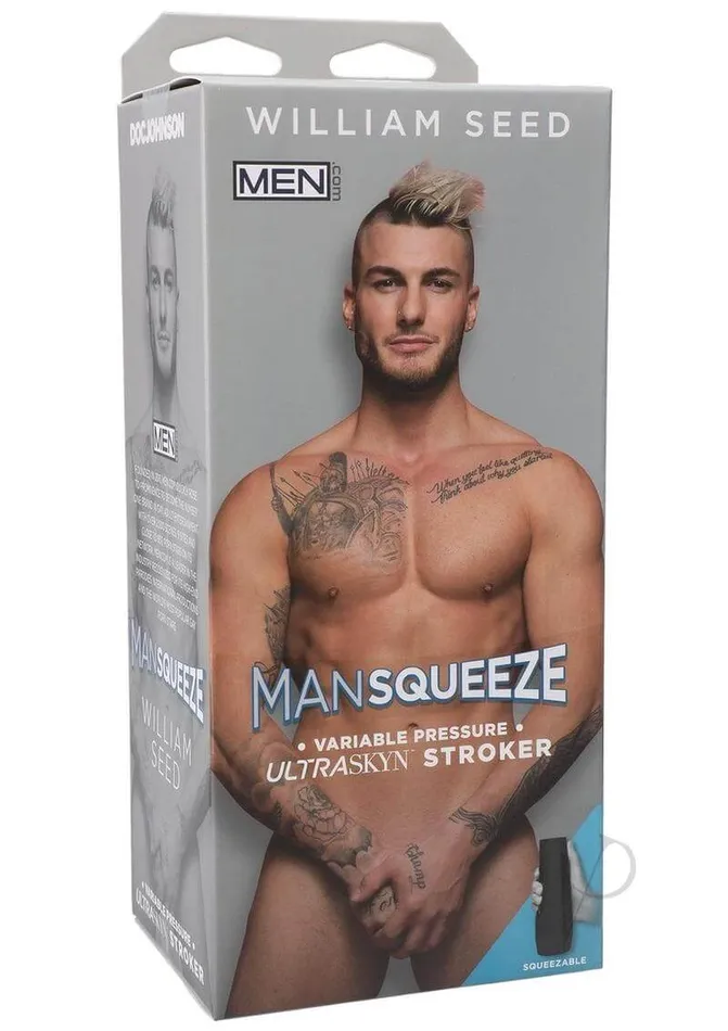 Doc Johnson Enterprises Male Sex Toys Man Squeeze William Seed Vanilla Realistic ULTRASKYN Stroker Doc Johnson Enterprises Male Sex Toys Man Squeeze William Seed Vanilla Realistic ULTRASKYN Stroker