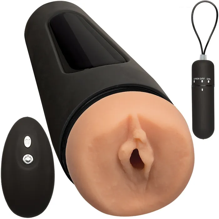 DOC JOHNSON Male Sex Toys Main Squeeze The Original Vibro PussyVanilla