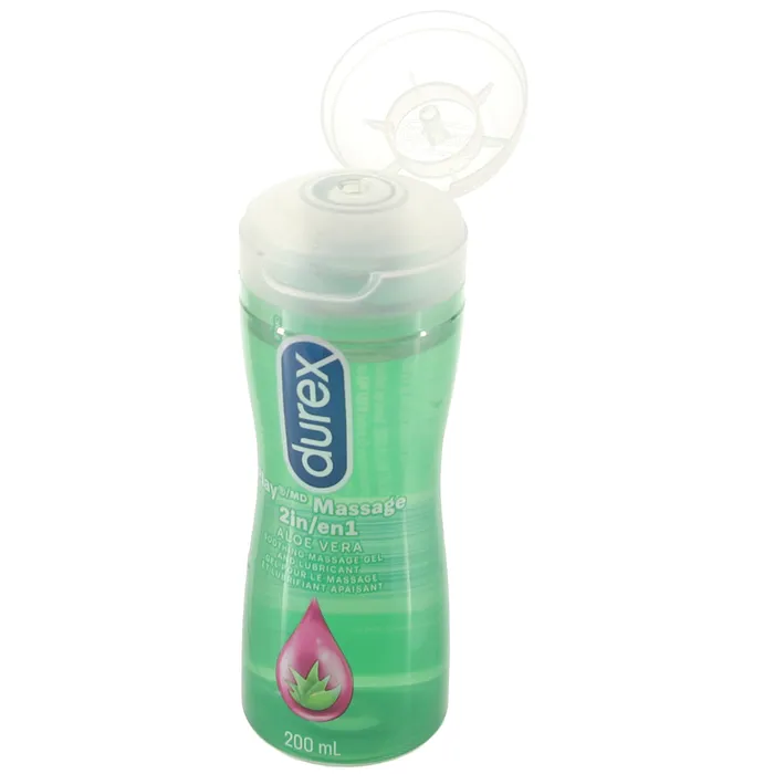 Durex Play 2 in 1 Aloe Vera Massage Gel Lubricant in 676oz200 Couples Durex Play 2 in 1 Aloe Vera Massage Gel Lubricant in 676oz200 Couples