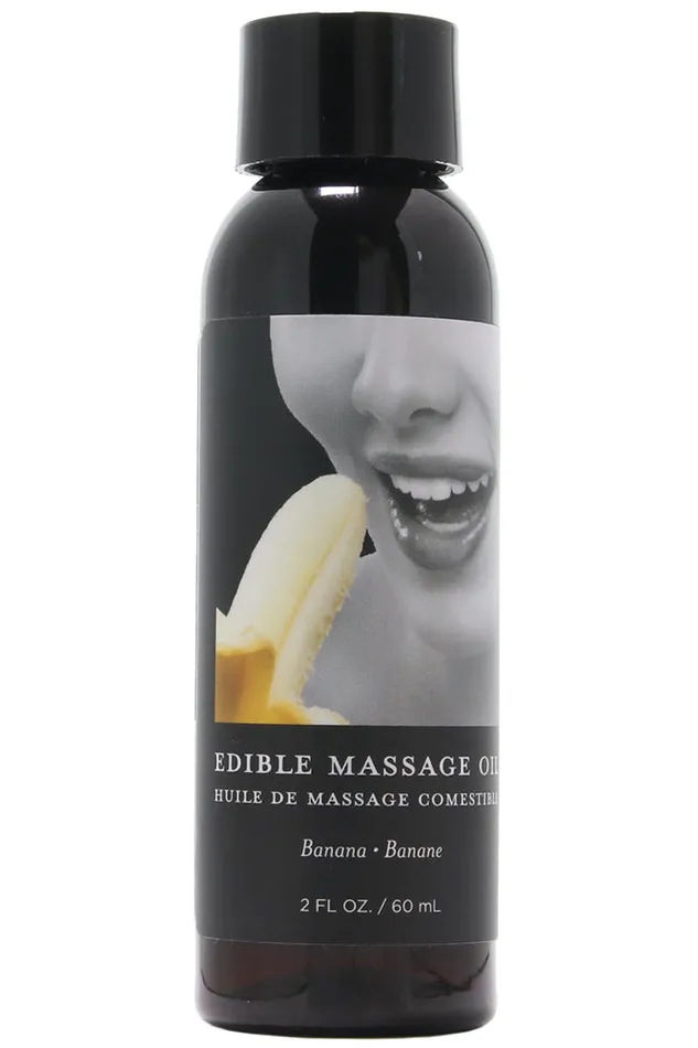 Earthly Body Edible Massage Oil 2oz60ml in Banana Couples