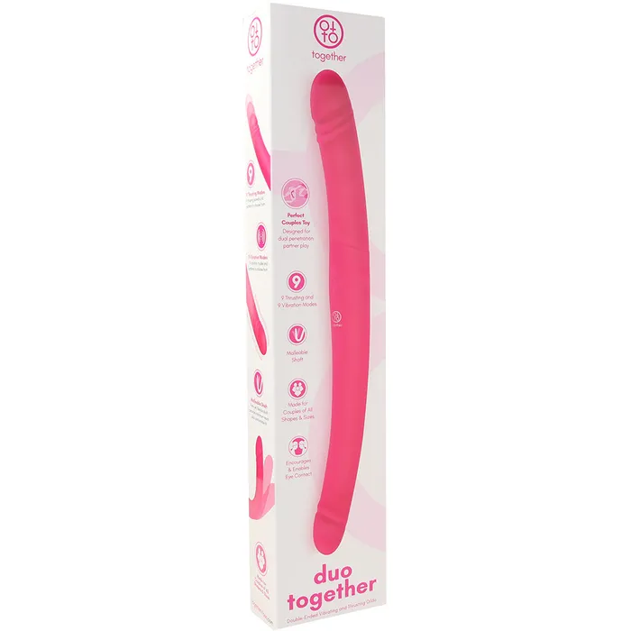 Electric Eel Together Duo DoubleEnded Thrusting Vibe in Pink Vibrators