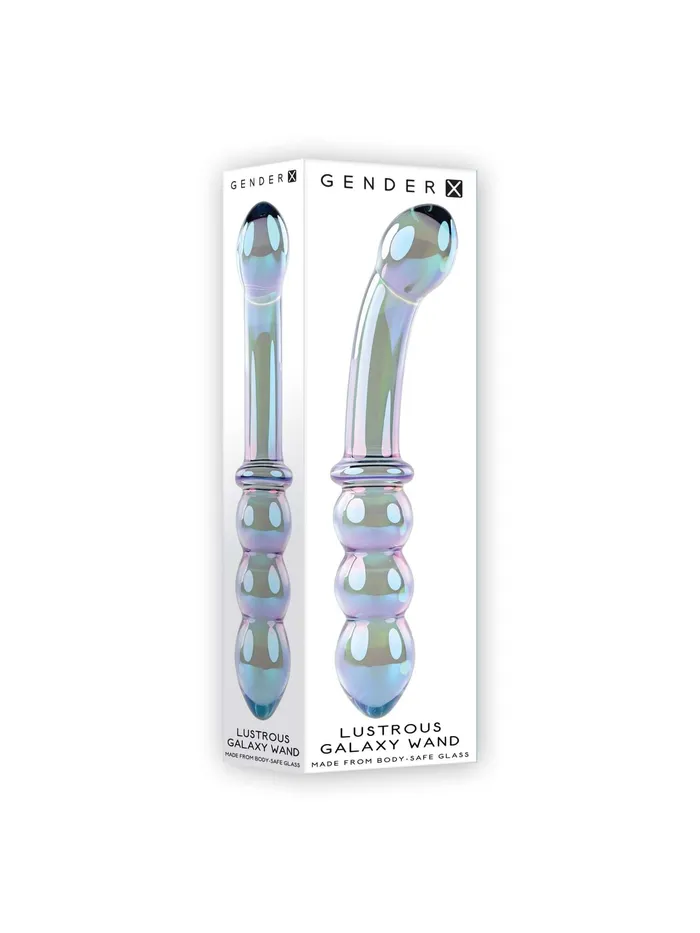 Evolved Novelties Dildos Gender X Luscious Galaxy Glass Wand