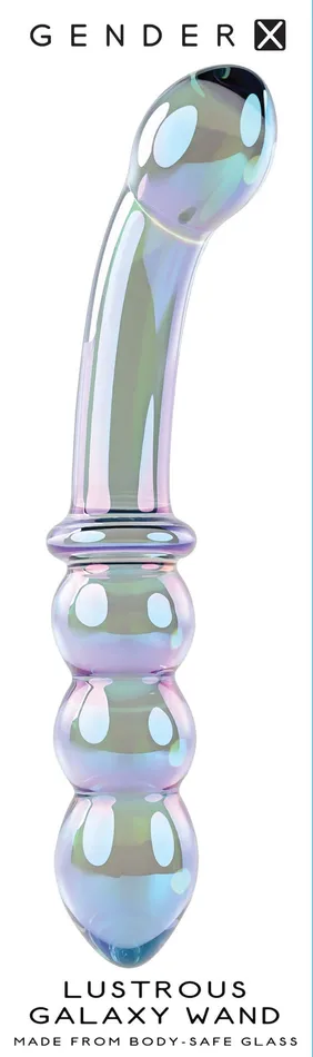 Evolved Novelties Dildos Gender X Luscious Galaxy Glass Wand
