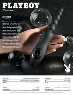 Experience Ultimate Pleasure with the Let It Bead Playboy Pleasure A DoubleEnded Delight for Anal and Clitoral Stimulation Evolved Novelties Female Sex Toys