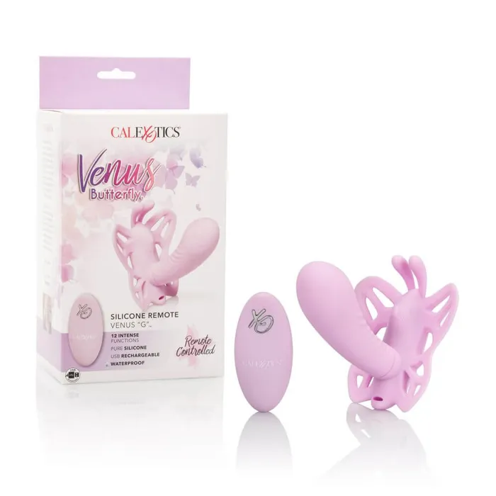 Female Sex Toys California Exotic Novelties Venus Butterfly Silicone Remote Venus G GSpot Vibrator with Clitoral Stimulator Pink Female Sex Toys California Exotic Novelties Venus Butterfly Silicone Remote Venus G GSpot Vibrator with Clitoral Stimulator Pink
