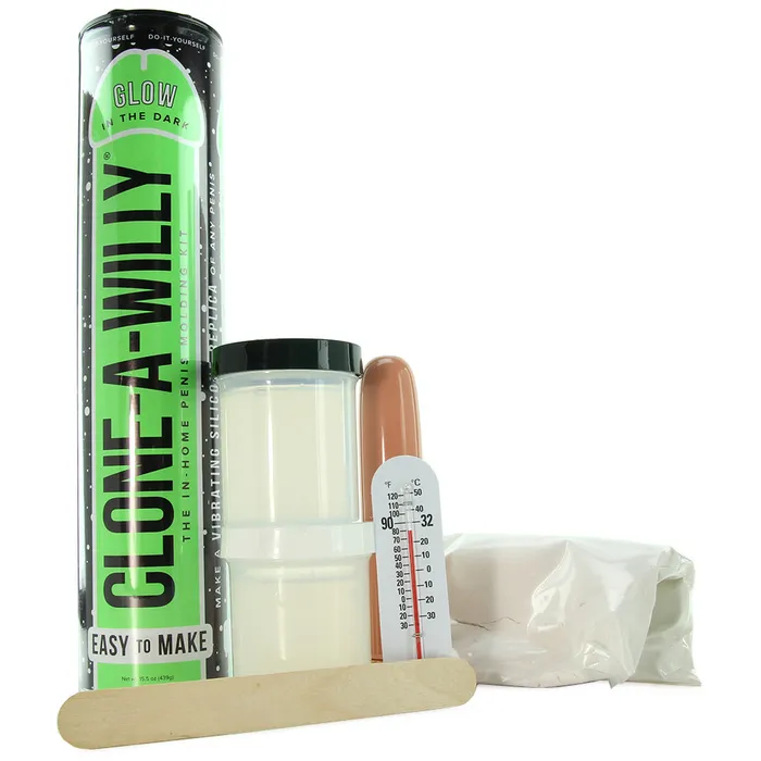 Female Sex Toys CloneAWilly Vibrator Kit in Glow in the Dark Empire Labs
