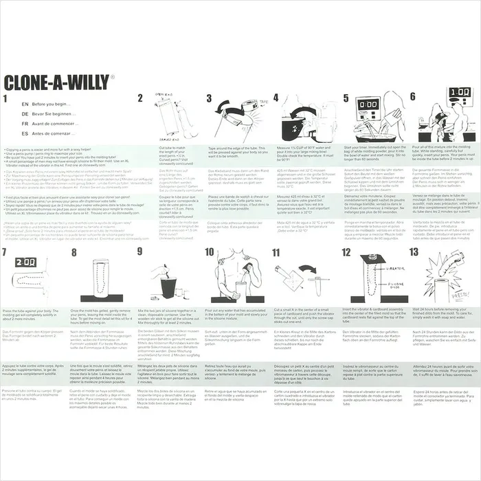 Female Sex Toys CloneAWilly Vibrator Kit in Glow in the Dark Empire Labs