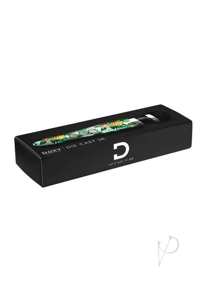 Female Sex Toys Cmg Lesiure Ltd Experience Freedom with the Doxy Die Cast 3R Pineapple Pattern Rechargeable Wand Massager