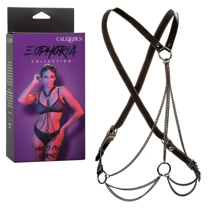 Female Sex Toys Euphoria Collection Multi Chain Harness Adjustable Cross Back Design California Exotic Novelties Female Sex Toys Euphoria Collection Multi Chain Harness Adjustable Cross Back Design California Exotic Novelties