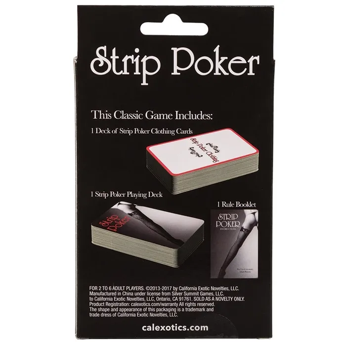 Games CAL EXOTICS Strip Poker Card Game