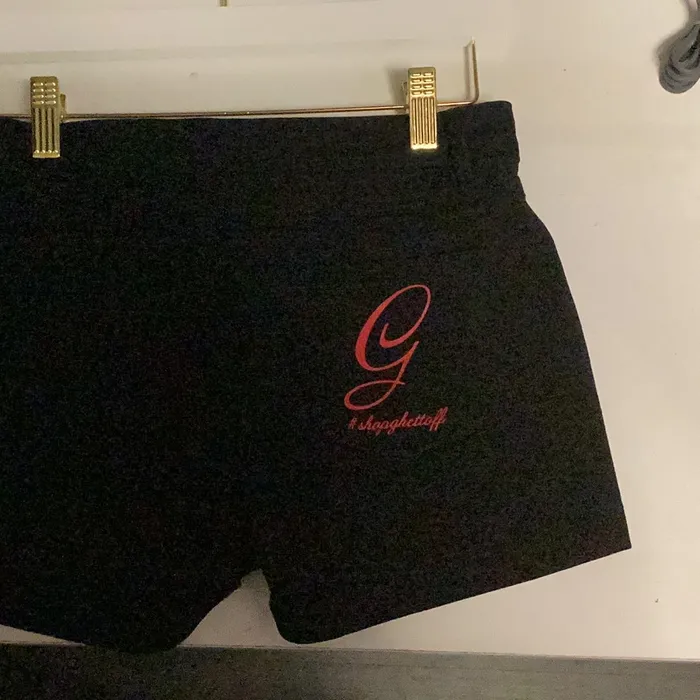 GHETTOFF Anal Black Ghettoff shorts 5 pockets