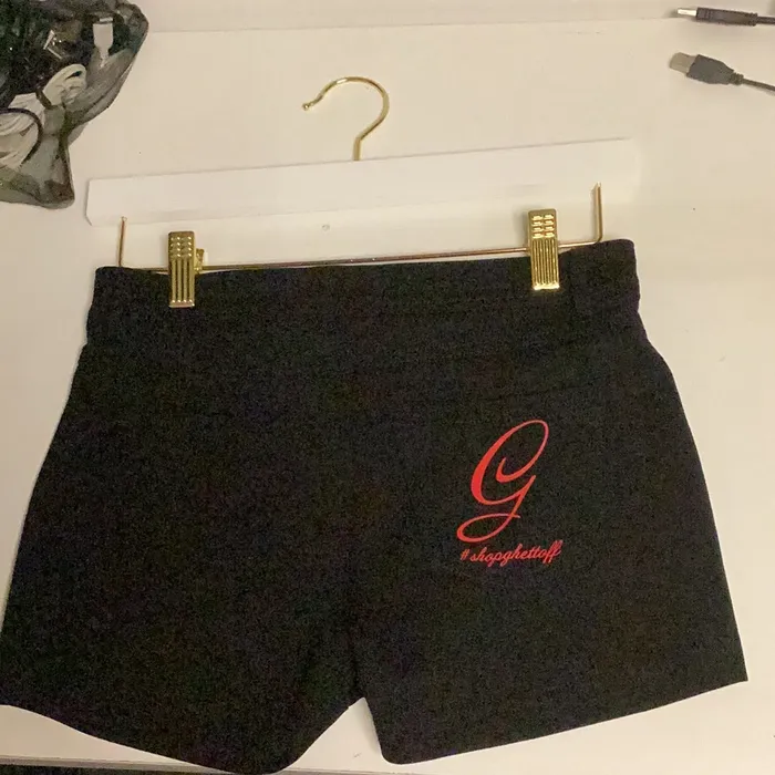 GHETTOFF Anal Black Ghettoff shorts 5 pockets GHETTOFF Anal Black Ghettoff shorts 5 pockets