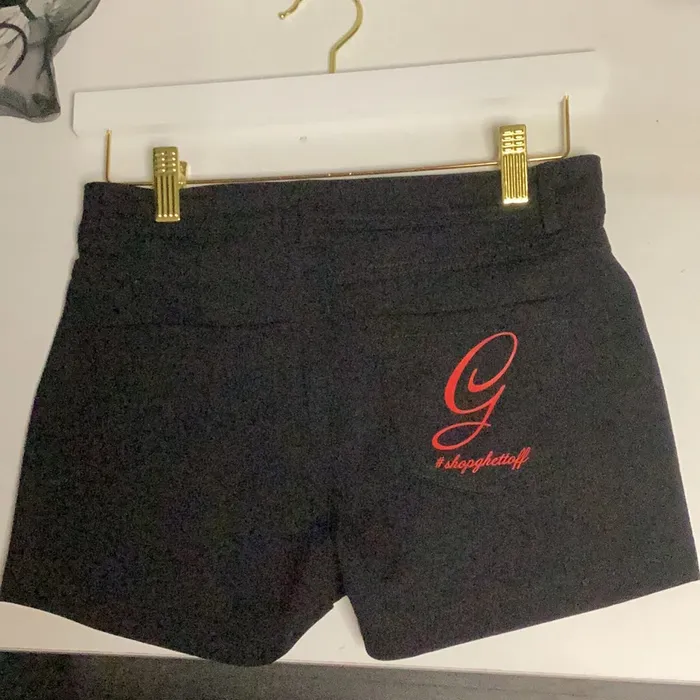 GHETTOFF Anal Black Ghettoff shorts 5 pockets GHETTOFF Anal Black Ghettoff shorts 5 pockets