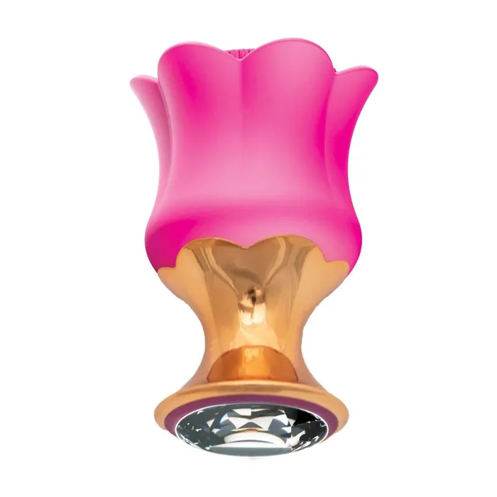 Goddess Diamond Blooming Massager Fuchsia Luxurious 7Function FlowerStyle Vibrator Nasstoys Vibrators