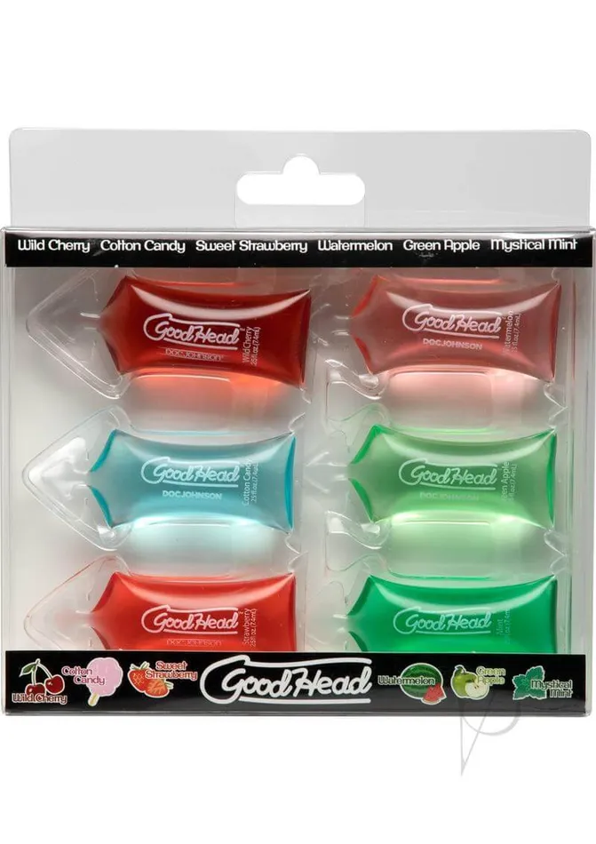 GoodHead Pillow 6Pack Edible Blow Job Enhancer Assortment Doc Johnson Enterprises Vibrators GoodHead Pillow 6Pack Edible Blow Job Enhancer Assortment Doc Johnson Enterprises Vibrators