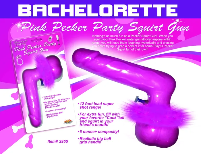HOTT Products Vibrators Pink Pecker Squirt Gun by Hott Products Ultimate Bachelorette Party Fun Accessory HOTT Products Vibrators Pink Pecker Squirt Gun by Hott Products Ultimate Bachelorette Party Fun Accessory