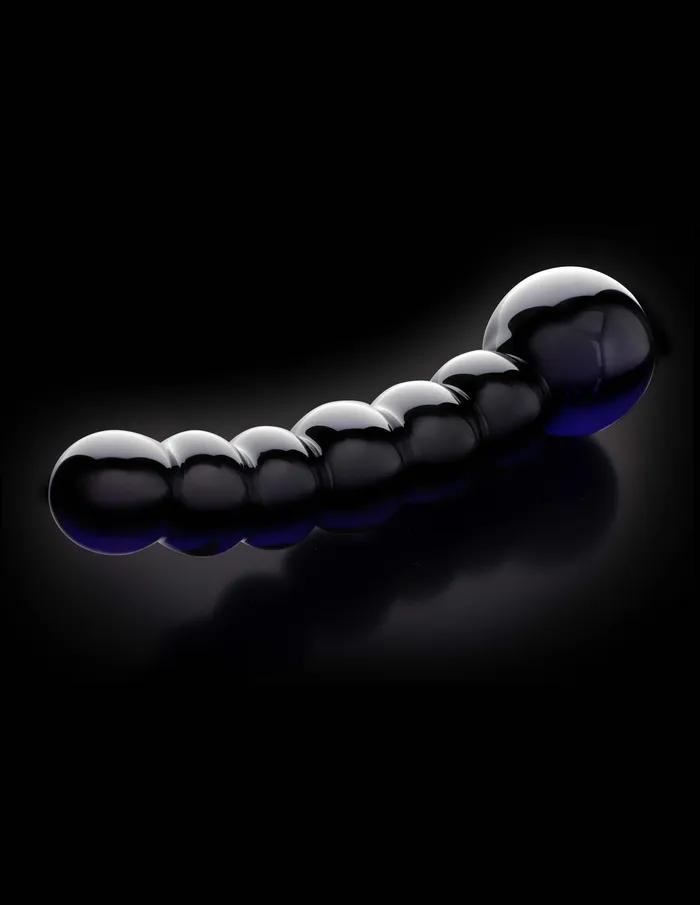 Indulge in Luxury with Pipedream Products Icicles Number 66 Black Glass Probe Pipedream Products Anal