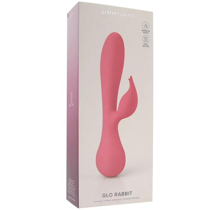 Jimmyjane Glo Rabbit Silicone Heating Vibe in Pink Vibrators