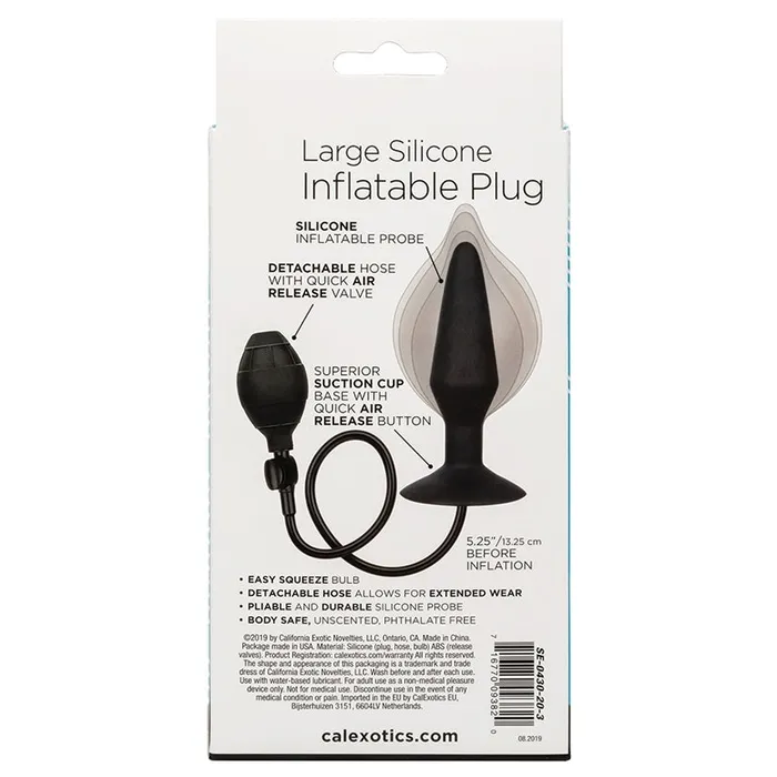 Large Silicone Inflatable Plug CAL EXOTICS Male Sex Toys