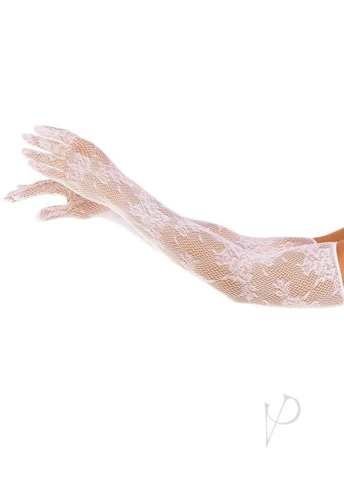 Leg Avenue Inc Female Sex Toys Elegant Lace Opera Length Gloves in Pure White Leg Avenue Inc Female Sex Toys Elegant Lace Opera Length Gloves in Pure White