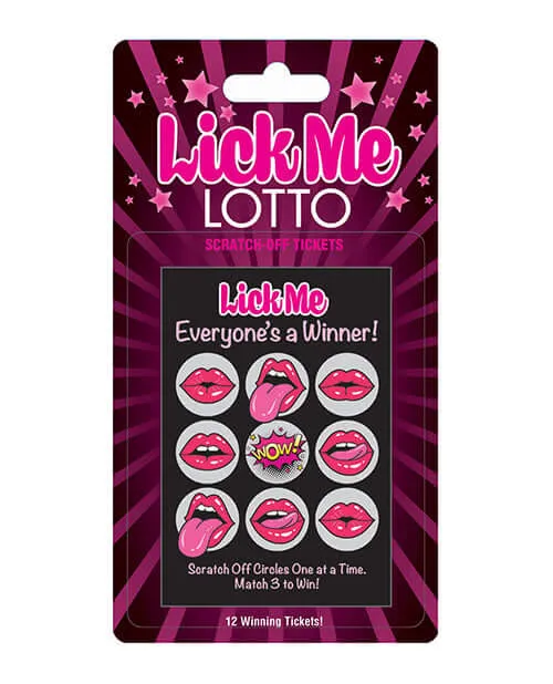 Lick Me Lotto Scratch Off Tickets Little Genie Vibrators