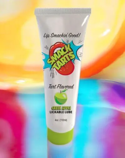 Little Genie Vibrators SMACK Tarts Lickable Lube Sour Green Apple 4 oz