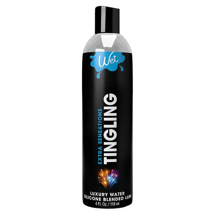 Lubricants WET Wet Extra Sensations Tingling Water Silicone Blend Based Lubricant 4oz Lubricants WET Wet Extra Sensations Tingling Water Silicone Blend Based Lubricant 4oz