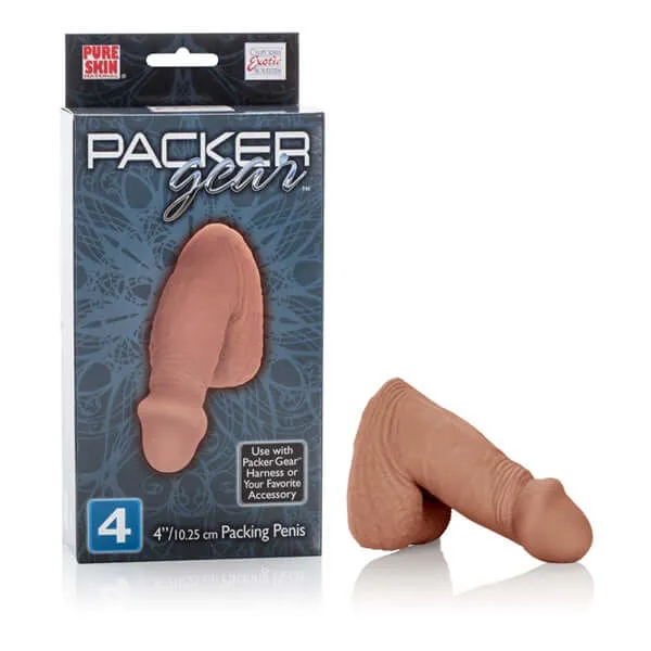 Male Sex Toys California Exotic Novelties Packer Gear Brown Packing Penis 4 inches