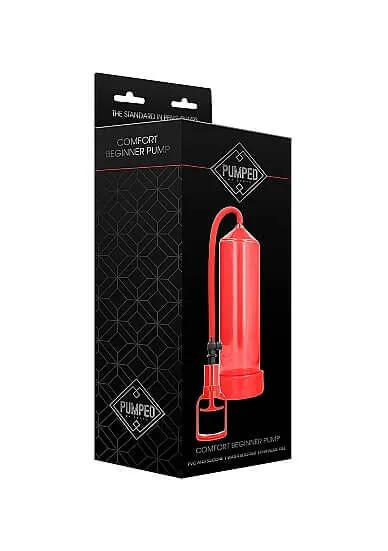 Male Sex Toys Comfort Beginner Pump Red SHOTS AMERICA