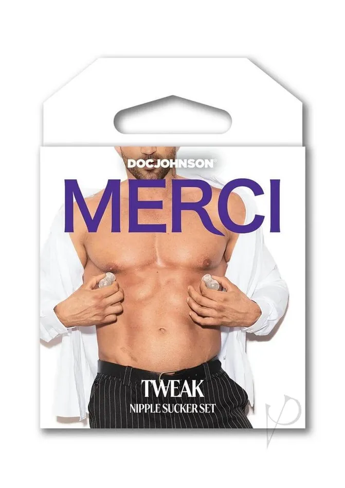 Merci Tweak Nipple Sucker Set Enhance Sensations and Size Doc Johnson Enterprises Male Sex Toys Merci Tweak Nipple Sucker Set Enhance Sensations and Size Doc Johnson Enterprises Male Sex Toys