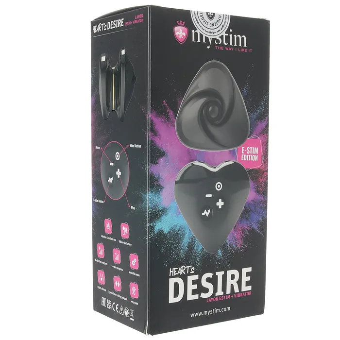 mystim Hearts Desire EStim LayOn Vibe Vibrators