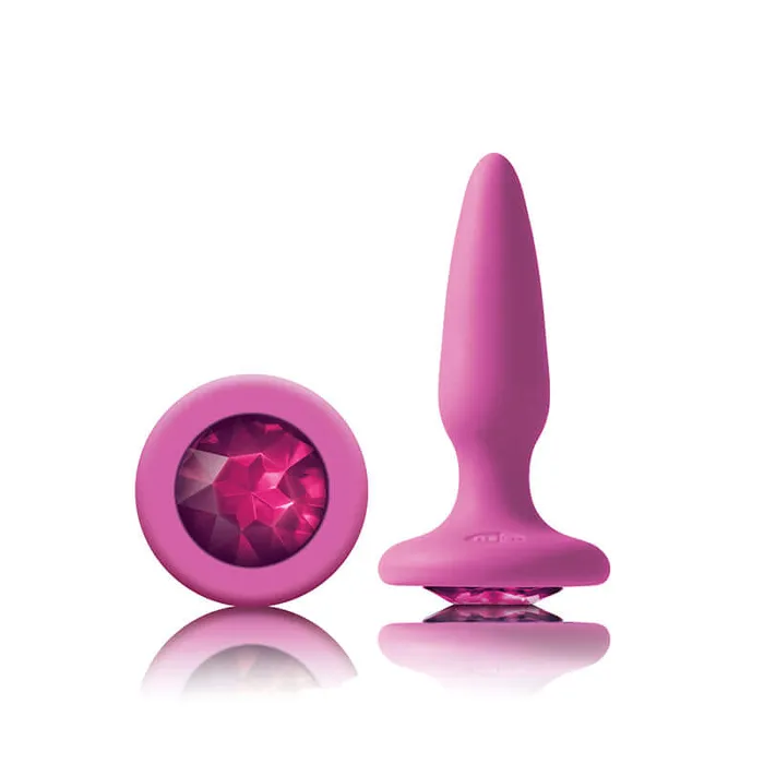 NS Novelties Anal Glams Mini Pink Gem Pink Butt Plug by Inya Add a Sparkle to Your Intimate Moments