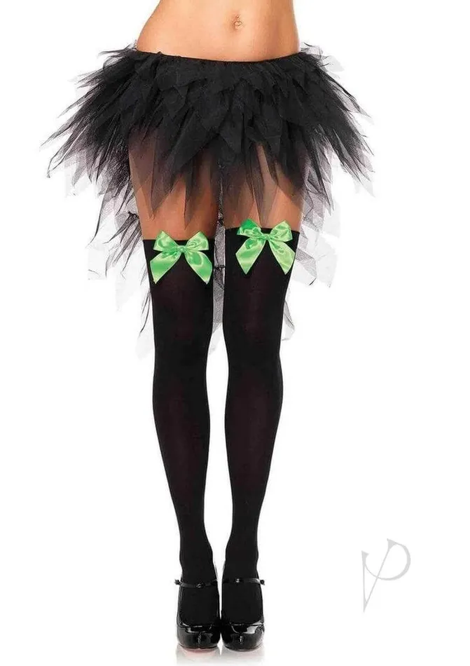 Nylon Over The Knee Wbow Os Blkgrn Leg Avenue Inc Dildos