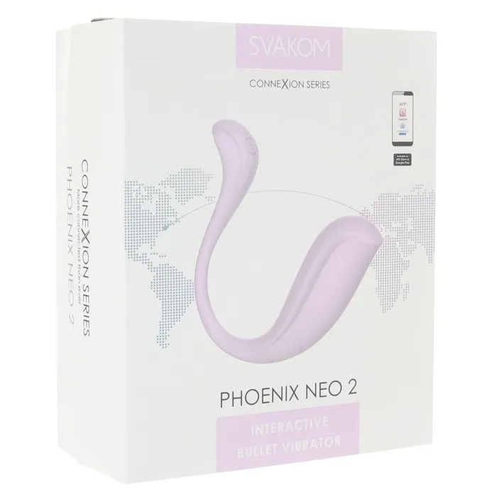 Phoenix Neo 2 App Controlled Vibe in Pastel Lilac Svakom Vibrators