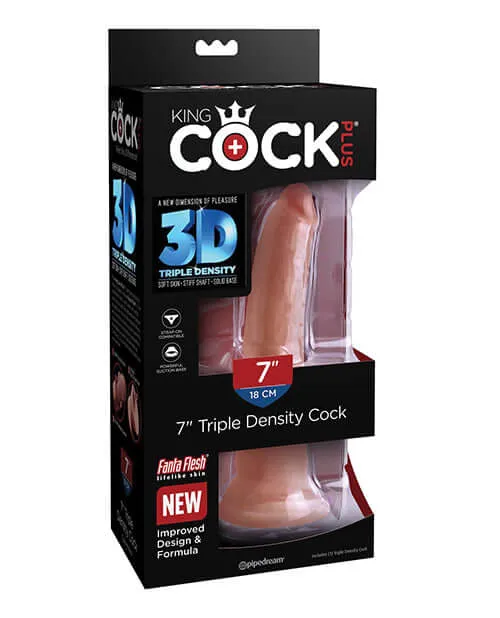 Pipedream Products Dildos King Cock Plus 7 inches Triple Density Cock Tan Dildo Pipedream Products Dildos King Cock Plus 7 inches Triple Density Cock Tan Dildo