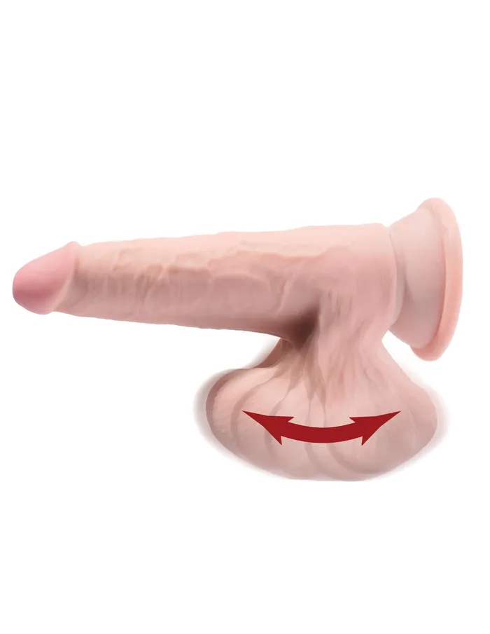 Pipedream Products Dildos King Cock Triple Density Plus 7 inches Cock with Swinging Balls Elevate Your Pleasure with UltraRealism