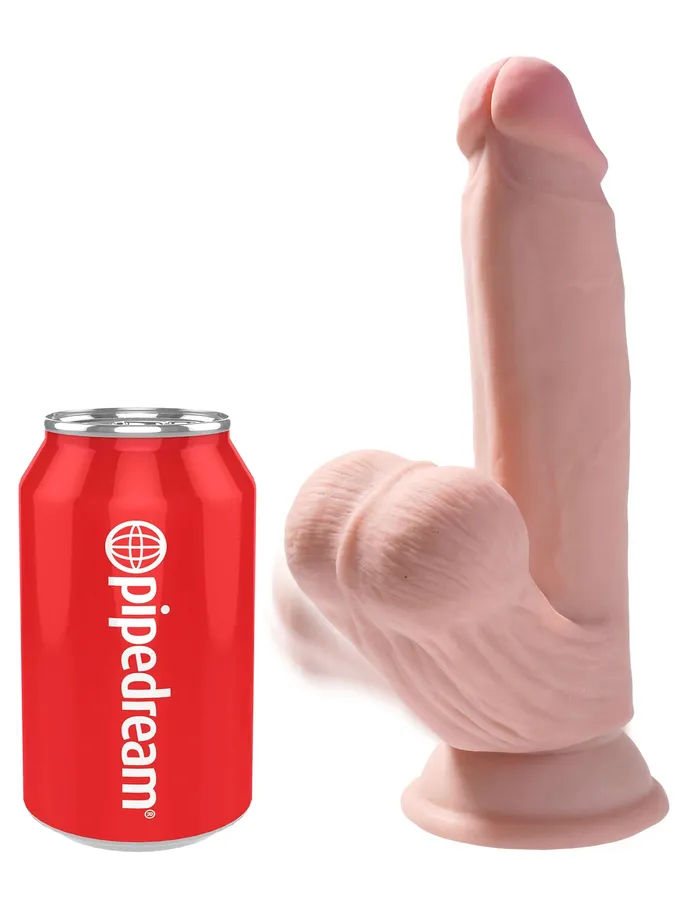 Pipedream Products Dildos King Cock Triple Density Plus 7 inches Cock with Swinging Balls Elevate Your Pleasure with UltraRealism