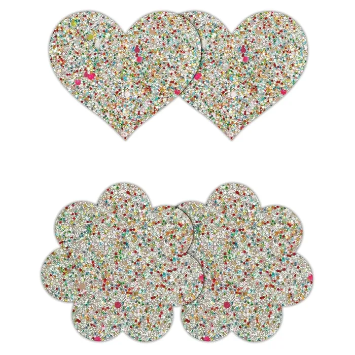 Pretty Pasties Heart FlowerGlow 2pk NS NOVELTIES Anal
