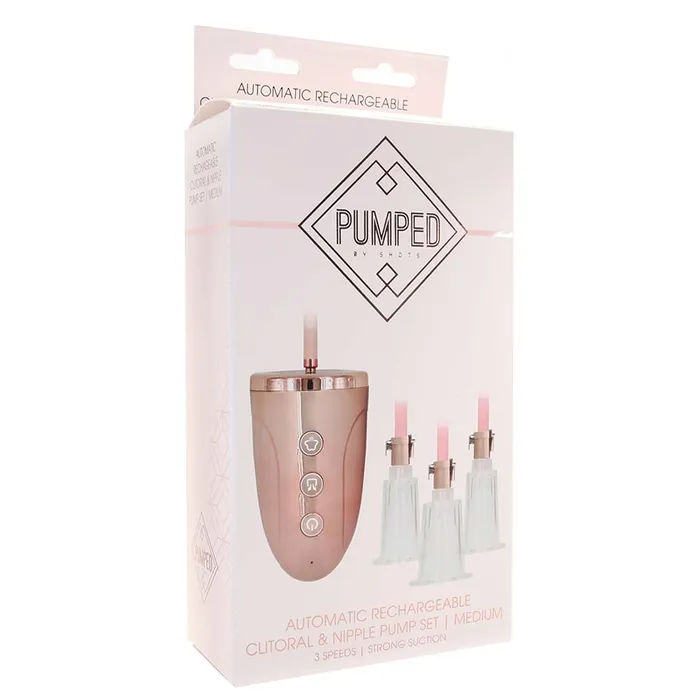 Pumped Rechargeable Clitoral Nipple Pump Set in Medium Shots Toys Female Sex Toys Pumped Rechargeable Clitoral Nipple Pump Set in Medium Shots Toys Female Sex Toys