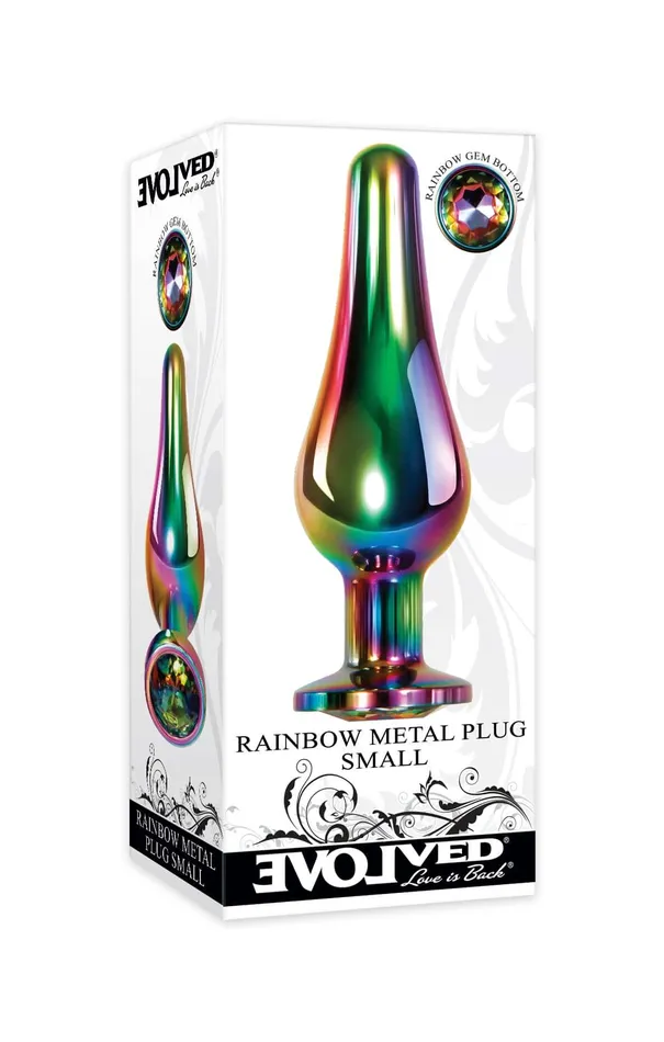 Rainbow Metal Plug Small Evolved Novelties Anal