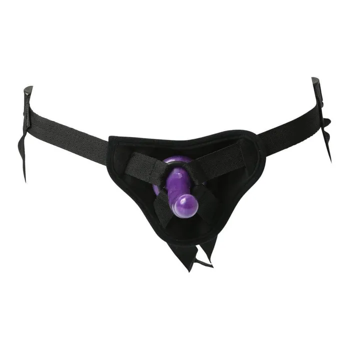 Sex Mischief Strap On and Silicone Dildo Kit Sport Sheets Female Sex Toys