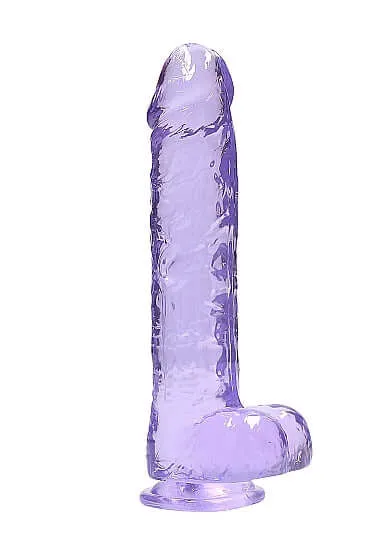 SHOTS AMERICA Dildos Real Cock 9 inches Realistic Dildo with Balls Purple