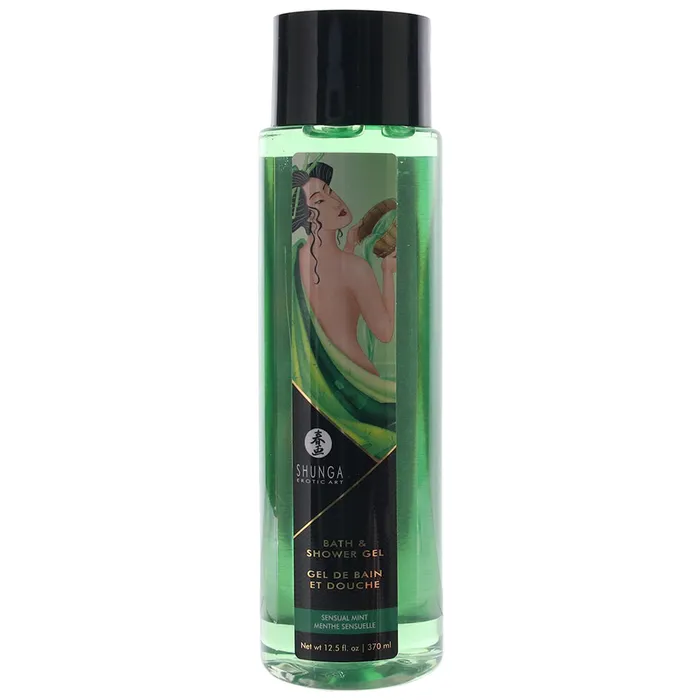 Shunga Bath Shower Gel 125oz370ml in Sensual Mint Female Sex Toys
