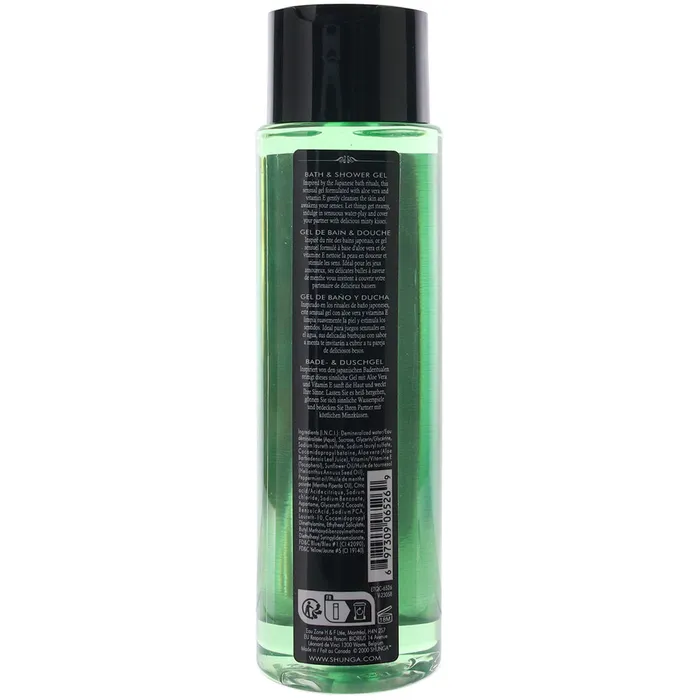Shunga Bath Shower Gel 125oz370ml in Sensual Mint Female Sex Toys