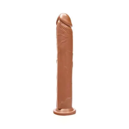 SI Novelties Anal Si Novelties Collection Series 10Inch Realistic Caramel Cock with Suction Cup