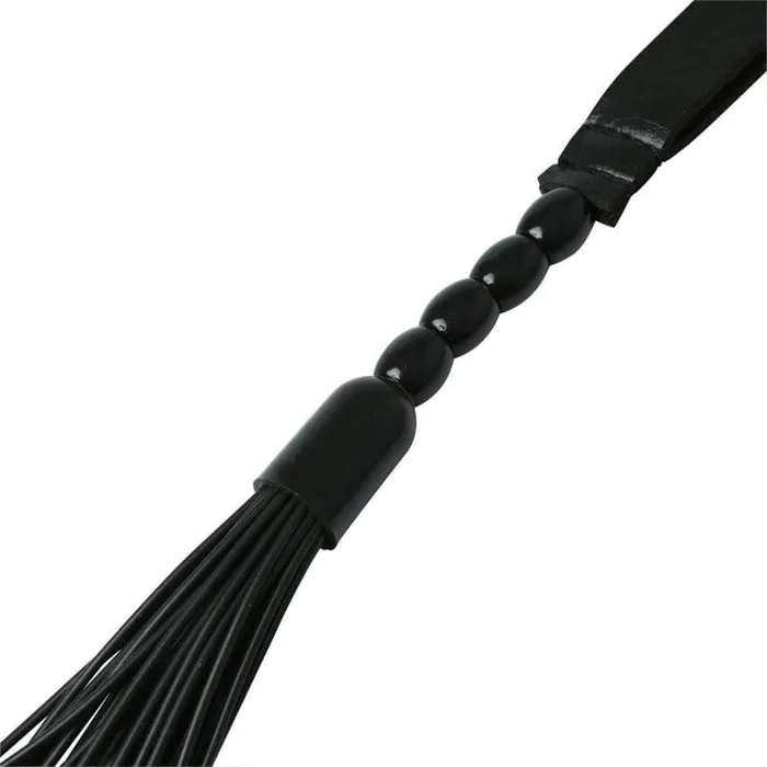 Sport Sheets Sex and Mischief Noir Beaded Flogger CrueltyFree Sensual Pleasure Female Sex Toys