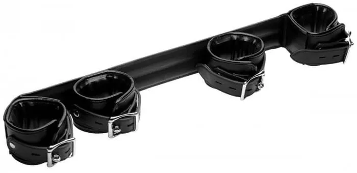 Strict Deluxe Rigid Spreader Bar System XR Brands Vibrators Strict Deluxe Rigid Spreader Bar System XR Brands Vibrators