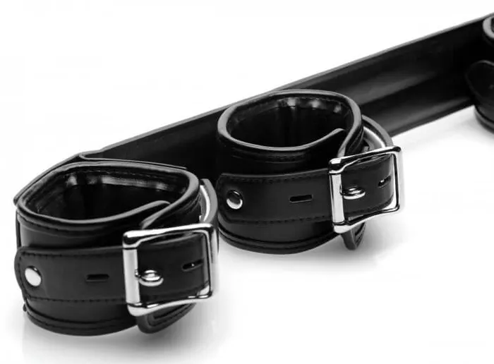Strict Deluxe Rigid Spreader Bar System XR Brands Vibrators Strict Deluxe Rigid Spreader Bar System XR Brands Vibrators