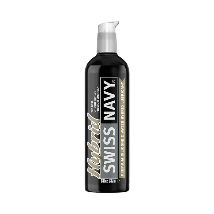 Swiss Navy Hybrid Lube 8 oz Silicone WaterBased Fusion Lubricant MD Science Lubricants Swiss Navy Hybrid Lube 8 oz Silicone WaterBased Fusion Lubricant MD Science Lubricants